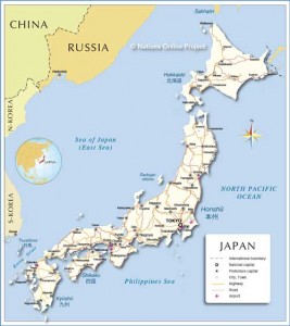 japonya haritaı