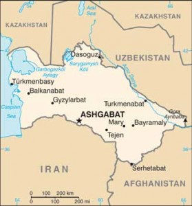 Türkmenistan Haritası